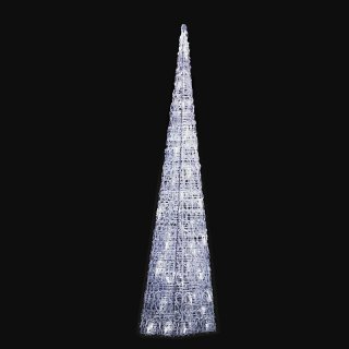 LED-Pyramide weiß 150cm