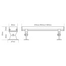 Bar Ultraslim Mono IP65 50,5cm warmweiß