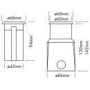 REC IP68 LIGHT 1x 3 Watt MONO 30°