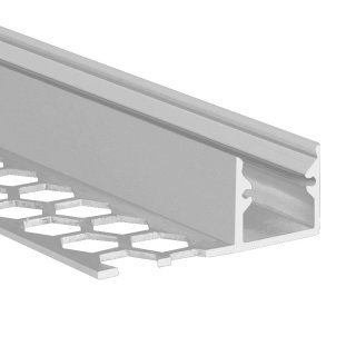 Muster Alu LED-Fliesenprofil 13mm silber