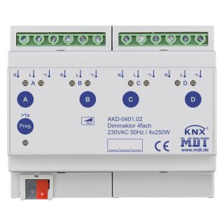 MDT Dimmaktor KNX 250W REG 8TE