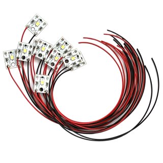 10er-Pack LED Modellbau Häuserbeleuchtung kaltweiß