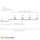 Lichterkette warmweiß 2000 LEDs