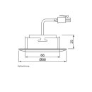 5068 ECO Flat 8W 3000K 24° schwenkbar chrome